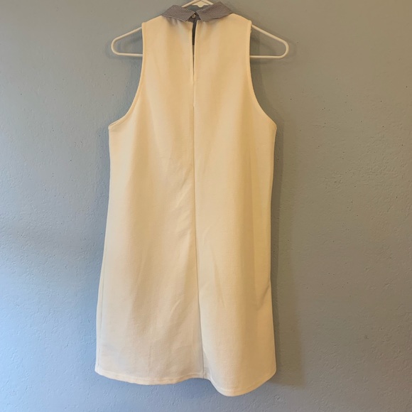 Zara Trafulac White Shift Dress with Collar Small - Picture 4 of 4